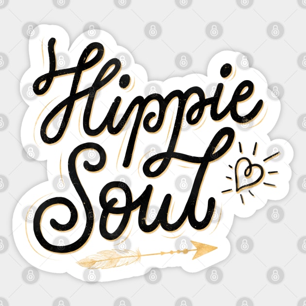 Hippie Soul Sticker by CalliLetters